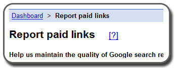 Report Paid Links